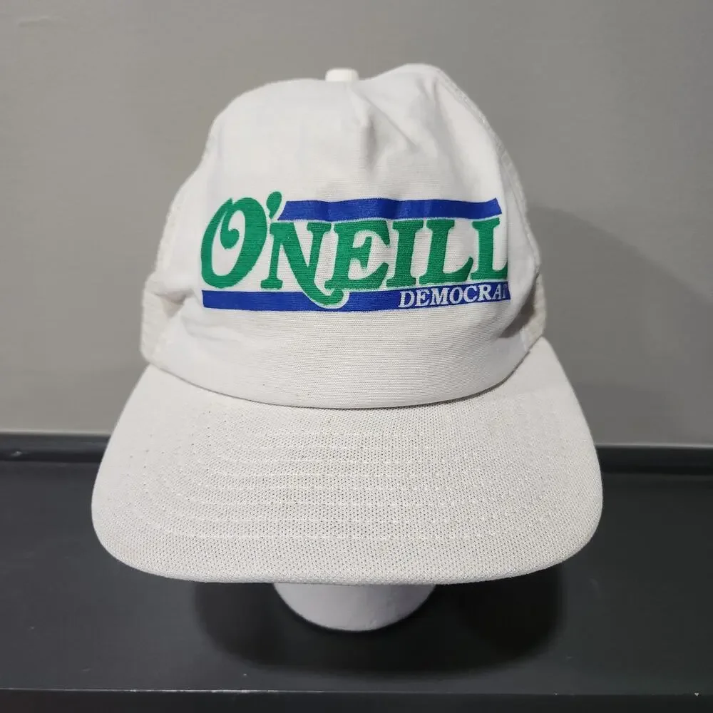 VTG O'Neill Democrat CT Connecticut Political Snapback Hat Cap‎ Trucker Mesh